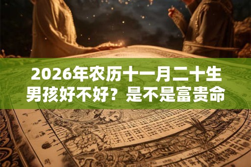 2026年农历十一月二十生男孩好不好？是不是富贵命？
