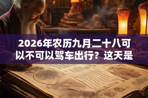 2026年农历九月二十八可以不可以驾车出行?这天是什么节气? 2026年农历九月二十八可以不可以驾车出行?这天是什么节气?