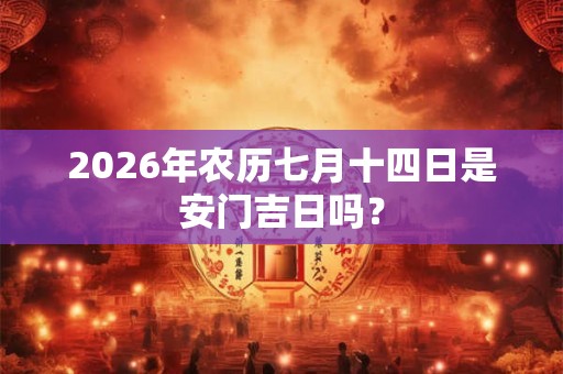 2026年农历七月十四日是安门吉日吗? 2026年农历七月十四日是安门吉日吗?