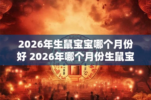2026年生鼠宝宝哪个月份好 2026年哪个月份生鼠宝宝最好 2026年生鼠宝宝哪个月份好 2026年哪个月份生鼠宝宝最好