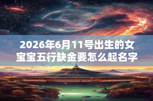 2026年6月11号出生的女宝宝五行缺金要怎么起名字
