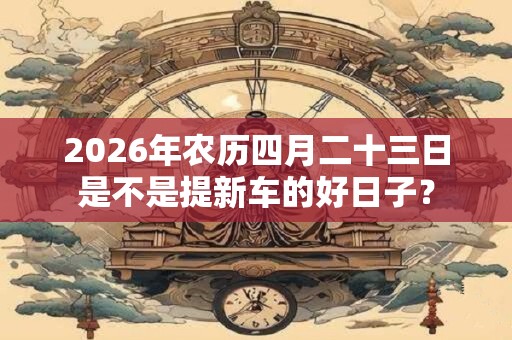 2026年农历四月二十三日是不是提新车的好日子？
