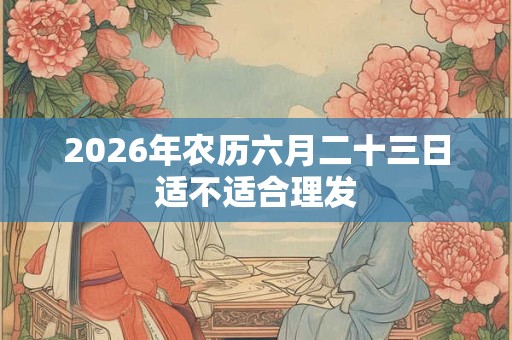 2026年农历六月二十三日适不适合理发