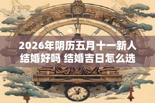 2026年阴历五月十一新人结婚好吗 结婚吉日怎么选择