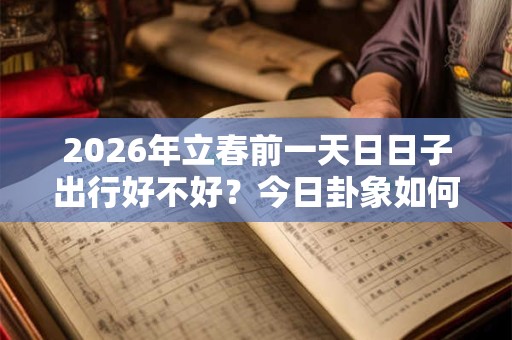 2026年立春前一天日日子出行好不好？今日卦象如何？