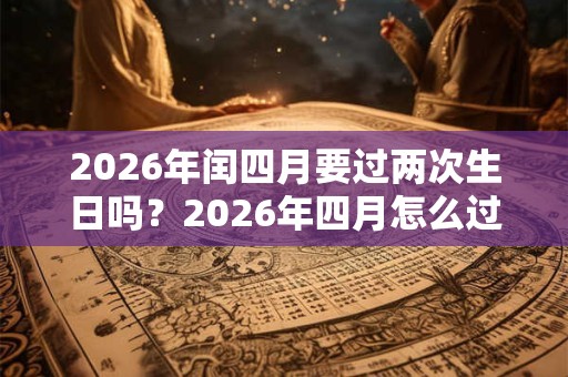 2026年闰四月要过两次生日吗?2026年四月怎么过生日? 2026年闰四月要过两次生日吗?2026年四月怎么过生日?