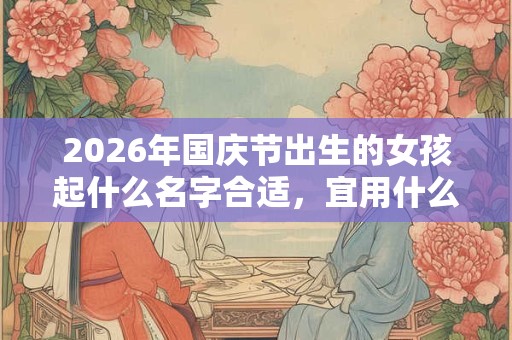 2026年国庆节出生的女孩起什么名字合适，宜用什么字