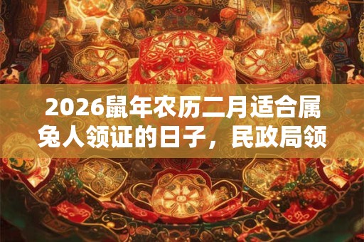 2026鼠年农历二月适合属兔人领证的日子,民政局领证流程 2026鼠年农历二月适合属兔人领证的日子,民政局领证流程