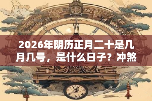2026年阴历正月二十是几月几号,是什么日子?冲煞是什么? 2026年阴历正月二十是几月几号,是什么日子?冲煞是什么?