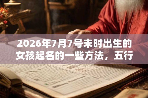 2026年7月7号未时出生的女孩起名的一些方法，五行是什么？