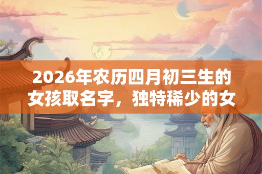 2026年农历四月初三生的女孩取名字，独特稀少的女宝宝名字