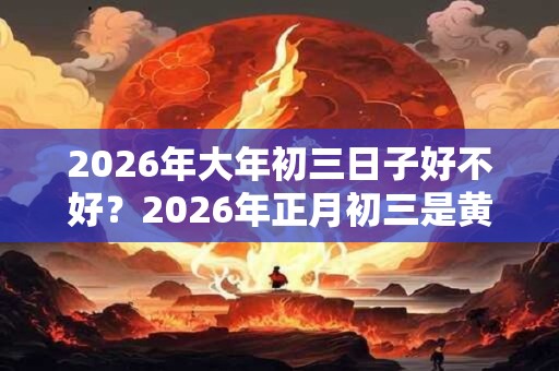 2026年大年初三日子好不好?2026年正月初三是黄道吉日吗? 2026年大年初三日子好不好?2026年正月初三是黄道吉日吗?