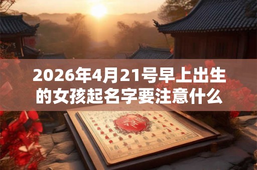 2026年4月21号早上出生的女孩起名字要注意什么 2026年4月21号早上出生的女孩起名字要注意什么