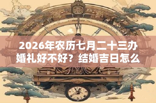2026年农历七月二十三办婚礼好不好?结婚吉日怎么选? 2026年农历七月二十三办婚礼好不好?结婚吉日怎么选?