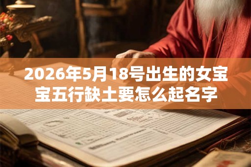2026年5月18号出生的女宝宝五行缺土要怎么起名字 2026年5月18号出生的女宝宝五行缺土要怎么起名字