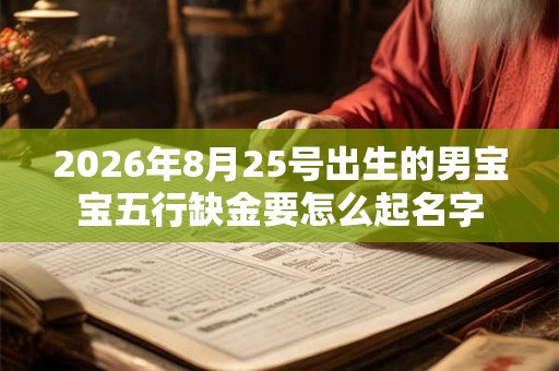 2026年8月25号出生的男宝宝五行缺金要怎么起名字 2026年8月25号出生的男宝宝五行缺金要怎么起名字