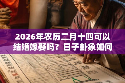2026年农历二月十四可以结婚嫁娶吗？日子卦象如何？