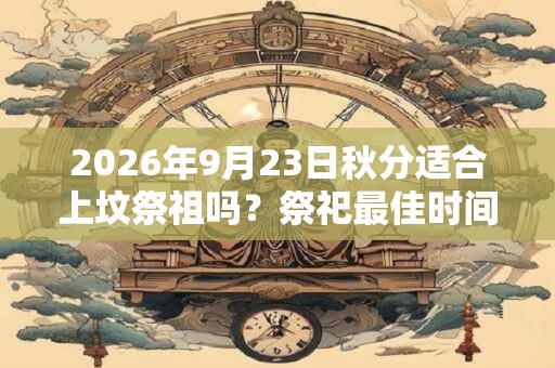 2026年9月23日秋分适合上坟祭祖吗？祭祀最佳时间？