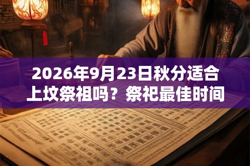 2026年9月23日秋分适合上坟祭祖吗？祭祀最佳时间？