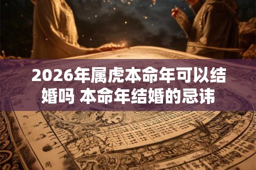 2026年属虎本命年可以结婚吗 本命年结婚的忌讳