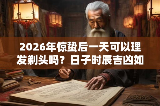 2026年惊蛰后一天可以理发剃头吗？日子时辰吉凶如何？