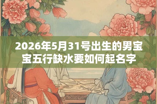 2026年5月31号出生的男宝宝五行缺水要如何起名字 2026年5月31号出生的男宝宝五行缺水要如何起名字