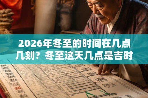 2026年冬至的时间在几点几刻？冬至这天几点是吉时？