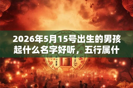 2026年5月15号出生的男孩起什么名字好听,五行属什么 2026年5月15号出生的男孩起什么名字好听,五行属什么