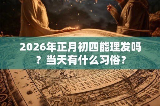2026年正月初四能理发吗?当天有什么习俗? 2026年正月初四能理发吗?当天有什么习俗?