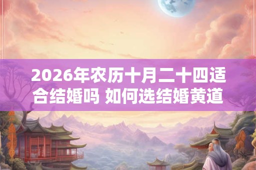 2026年农历十月二十四适合结婚吗 如何选结婚黄道吉日