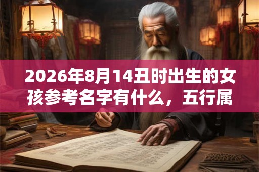 2026年8月14丑时出生的女孩参考名字有什么，五行属什么