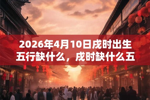 2026年4月10日戌时出生五行缺什么，戌时缺什么五行