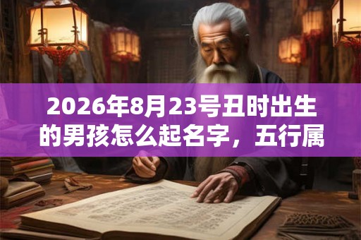 2026年8月23号丑时出生的男孩怎么起名字，五行属什么