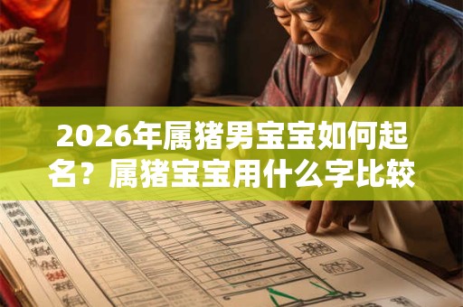 2026年属猪男宝宝如何起名？属猪宝宝用什么字比较好？