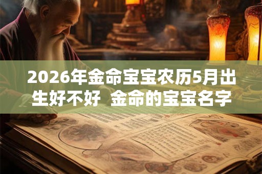 2026年金命宝宝农历5月出生好不好  金命的宝宝名字推荐
