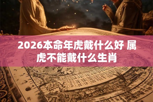 2026本命年虎戴什么好 属虎不能戴什么生肖