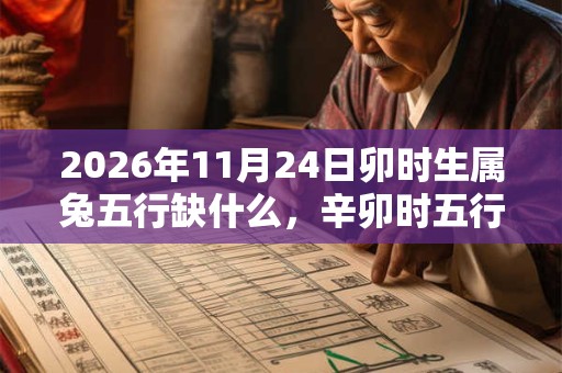 2026年11月24日卯时生属兔五行缺什么，辛卯时五行缺什么