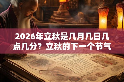 2026年立秋是几月几日几点几分?立秋的下一个节气是什么? 2026年立秋是几月几日几点几分?立秋的下一个节气是什么?