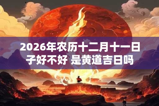 2026年农历十二月十一日子好不好 是黄道吉日吗