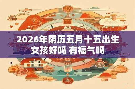 2026年阴历五月十五出生女孩好吗 有福气吗 2026年阴历五月十五出生女孩好吗 有福气吗