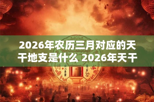 2026年农历三月对应的天干地支是什么 2026年天干是什么