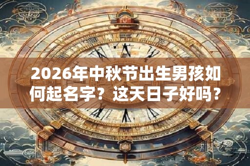 2026年中秋节出生男孩如何起名字？这天日子好吗？