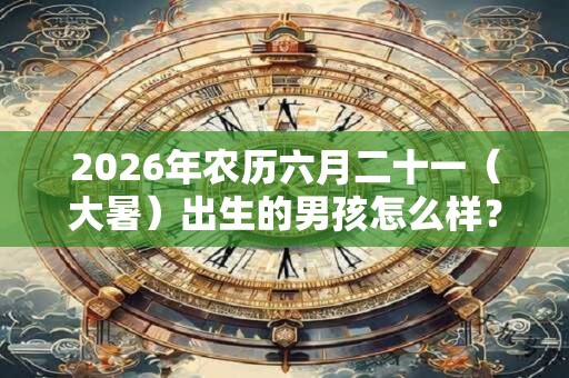 2026年农历六月二十一（大暑）出生的男孩怎么样？大暑出生的孩子聪明吗？