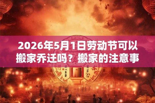 2026年5月1日劳动节可以搬家乔迁吗？搬家的注意事项一览？