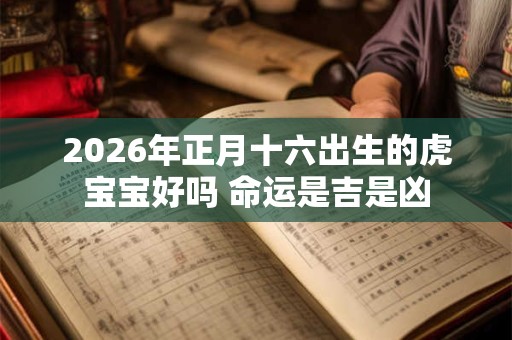 2026年正月十六出生的虎宝宝好吗 命运是吉是凶