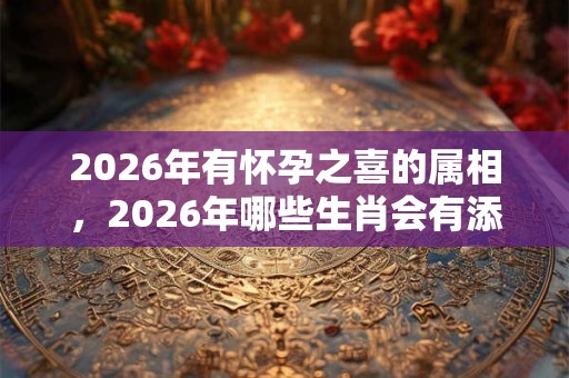 2026年有怀孕之喜的属相，2026年哪些生肖会有添丁之喜？