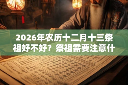 2026年农历十二月十三祭祖好不好？祭祖需要注意什么？