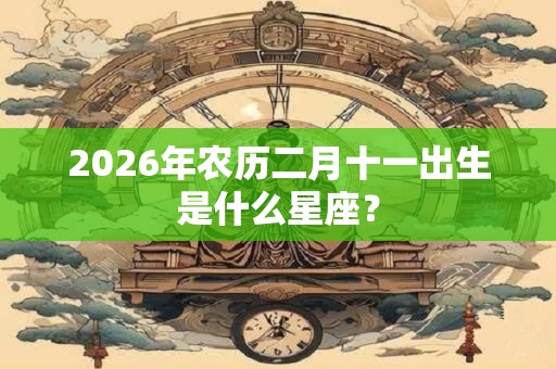 2026年农历二月十一出生是什么星座？