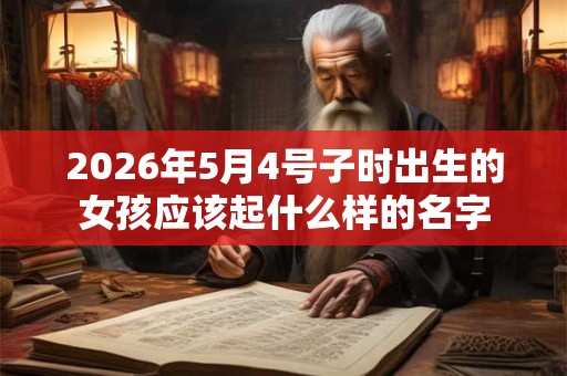 2026年5月4号子时出生的女孩应该起什么样的名字 2026年5月4号子时出生的女孩应该起什么样的名字