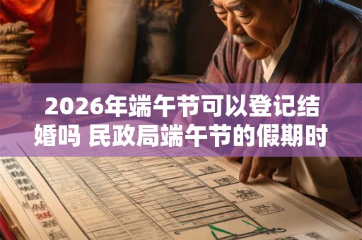 2026年端午节可以登记结婚吗 民政局端午节的假期时间